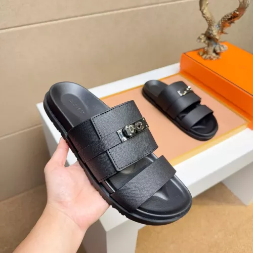 Replica Hermes Slippers For Men #1362126 $56.00 USD for Wholesale