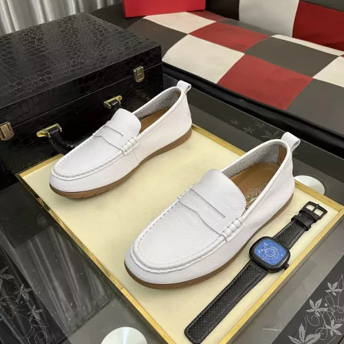 Replica Salvatore Ferragamo Leather Shoes For Men #1362167 $92.00 USD for Wholesale