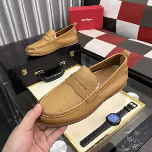 Cheap Salvatore Ferragamo Leather Shoes For Men #1362168, $$92.00 USD On Salvatore Ferragamo Leather Shoes