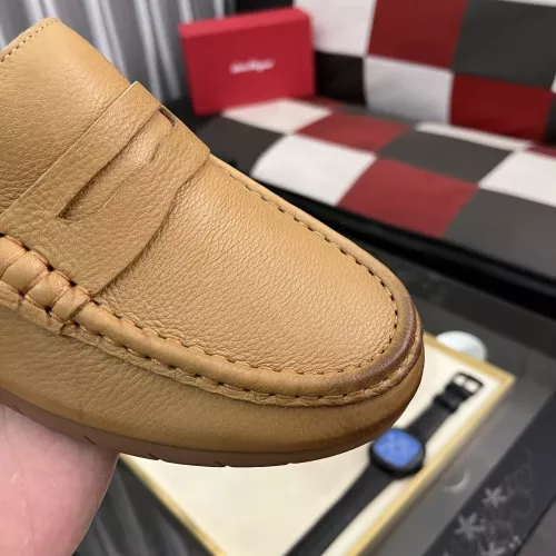 Replica Salvatore Ferragamo Leather Shoes For Men #1362168 $92.00 USD for Wholesale