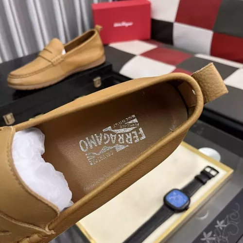 Replica Salvatore Ferragamo Leather Shoes For Men #1362168 $92.00 USD for Wholesale