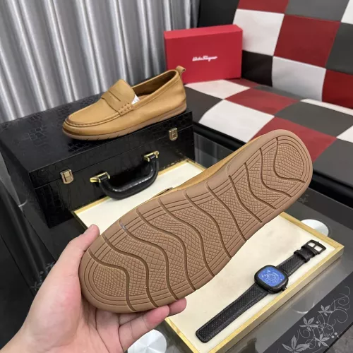 Replica Salvatore Ferragamo Leather Shoes For Men #1362168 $92.00 USD for Wholesale