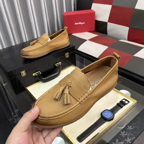 Cheap Salvatore Ferragamo Leather Shoes For Men #1362171, $$92.00 USD On Salvatore Ferragamo Leather Shoes