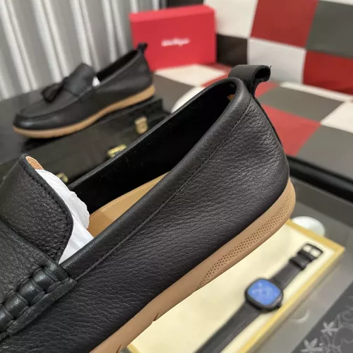 Replica Salvatore Ferragamo Leather Shoes For Men #1362172 $92.00 USD for Wholesale