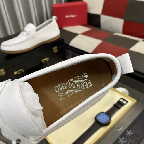 Replica Salvatore Ferragamo Leather Shoes For Men #1362173 $92.00 USD for Wholesale