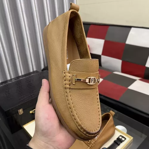 Replica Salvatore Ferragamo Leather Shoes For Men #1362174 $92.00 USD for Wholesale