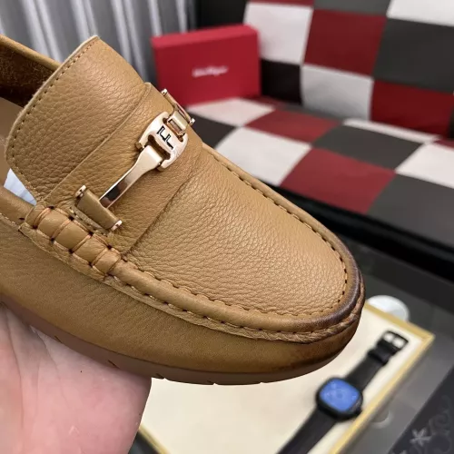 Replica Salvatore Ferragamo Leather Shoes For Men #1362174 $92.00 USD for Wholesale
