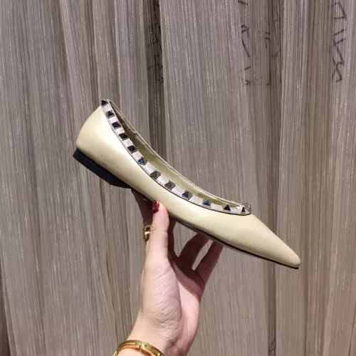 Replica Valentino Flat Shoes For Women #1362290 $92.00 USD for Wholesale
