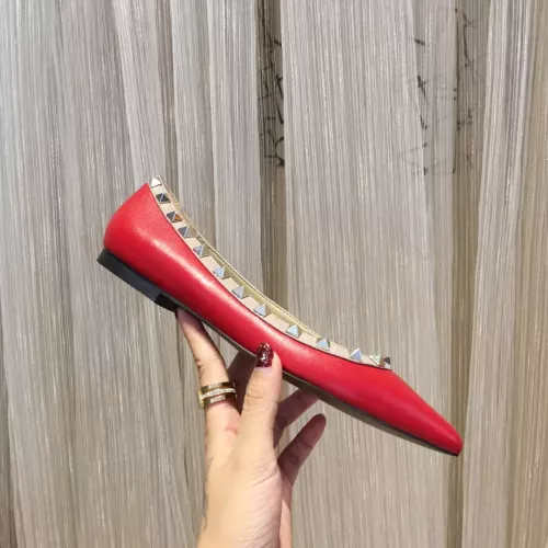 Replica Valentino Flat Shoes For Women #1362295 $92.00 USD for Wholesale