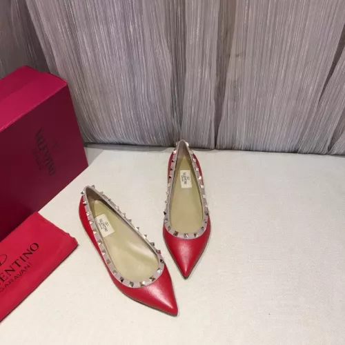 Replica Valentino Flat Shoes For Women #1362295 $92.00 USD for Wholesale