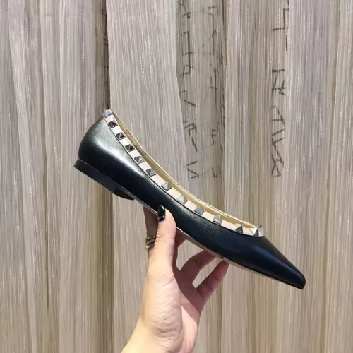 Replica Valentino Flat Shoes For Women #1362296 $92.00 USD for Wholesale
