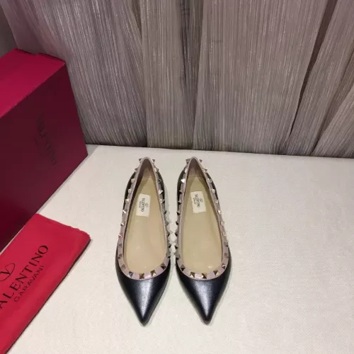 Replica Valentino Flat Shoes For Women #1362296 $92.00 USD for Wholesale