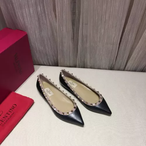 Replica Valentino Flat Shoes For Women #1362296 $92.00 USD for Wholesale