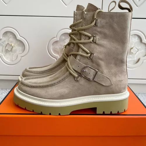 Replica Hermes Boots For Women #1362568 $145.00 USD for Wholesale