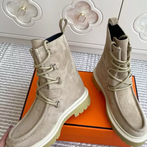 Replica Hermes Boots For Women #1362568 $145.00 USD for Wholesale