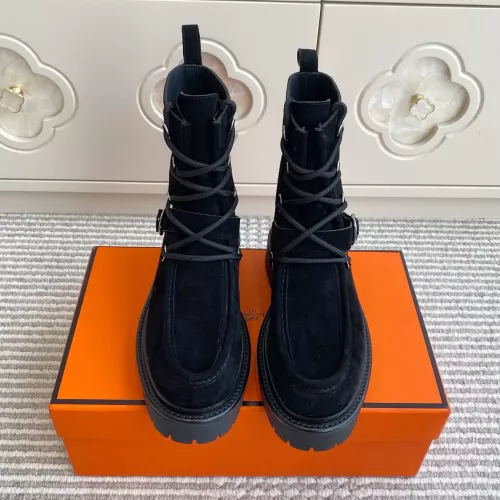 Replica Hermes Boots For Women #1362569 $145.00 USD for Wholesale