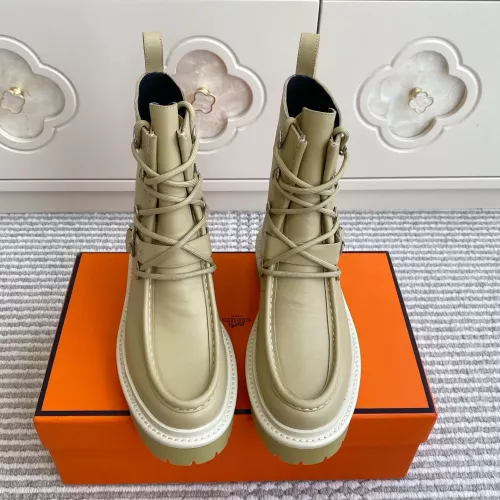 Replica Hermes Boots For Women #1362570 $145.00 USD for Wholesale