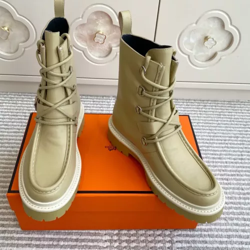 Replica Hermes Boots For Women #1362570 $145.00 USD for Wholesale