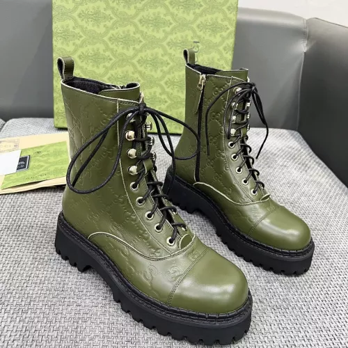 Replica Gucci Boots For Women #1362991 $105.00 USD for Wholesale