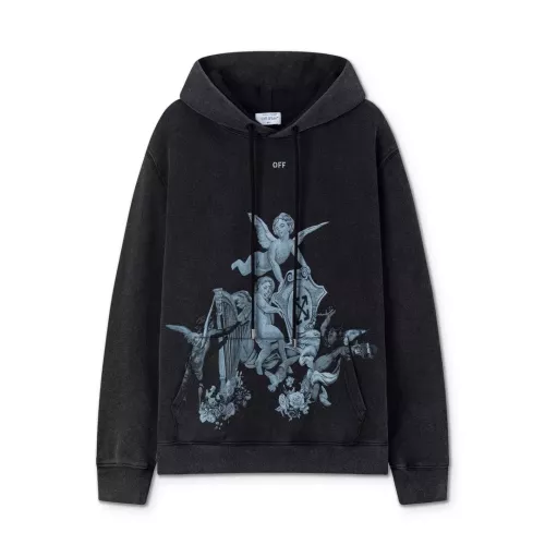 Cheap Off-White Hoodies Long Sleeved For Unisex #1363001, $$56.00 USD On Off-White Hoodies