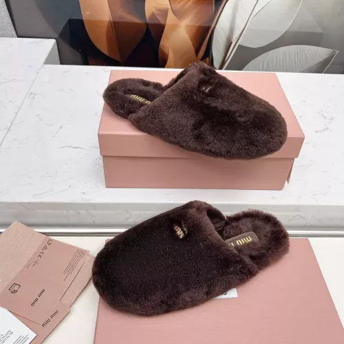 Replica MIU MIU Slippers For Women #1363158 $92.00 USD for Wholesale