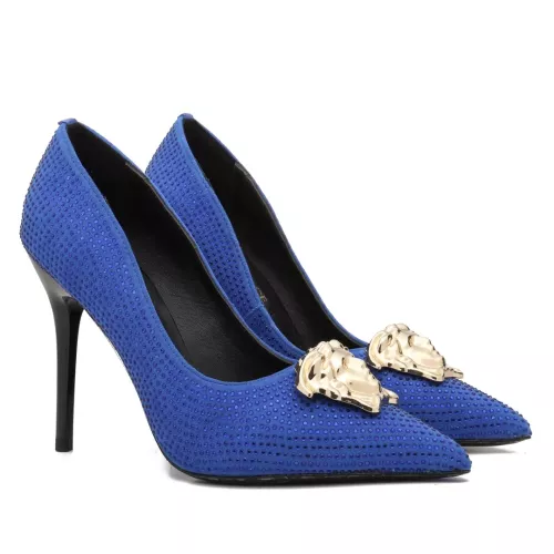 Cheap Versace High-Heeled Shoes For Women #1363353, $$82.00 USD On Versace High-Heeled Shoes