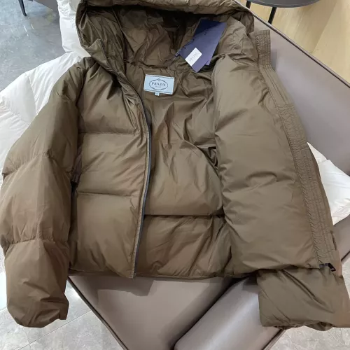 Replica Prada Down Feather Coat Long Sleeved For Women #1363756 $225.00 USD for Wholesale