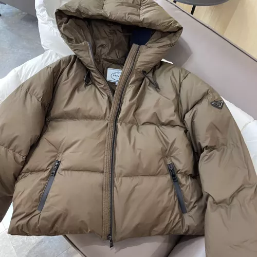 Replica Prada Down Feather Coat Long Sleeved For Women #1363756 $225.00 USD for Wholesale