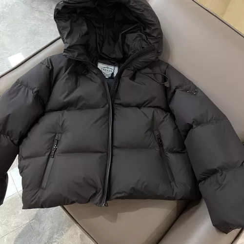 Replica Prada Down Feather Coat Long Sleeved For Women #1363757 $225.00 USD for Wholesale
