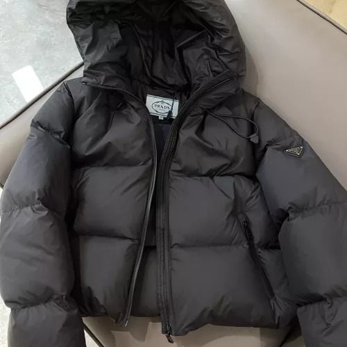Replica Prada Down Feather Coat Long Sleeved For Women #1363757 $225.00 USD for Wholesale