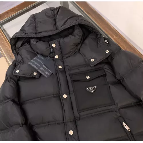 Replica Prada Down Feather Coat Long Sleeved For Men #1363998 $230.00 USD for Wholesale