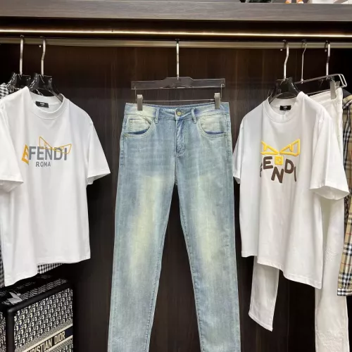Replica Fendi Jeans For Men #1364090 $88.00 USD for Wholesale