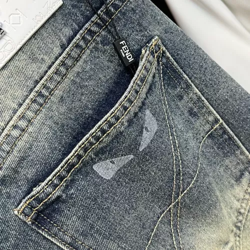 Replica Fendi Jeans For Men #1364098 $96.00 USD for Wholesale