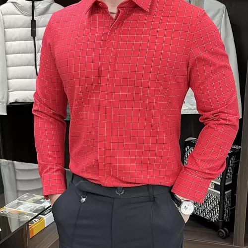 Cheap Armani Shirts Long Sleeved For Men #1364102, $$88.00 USD On Armani Shirts