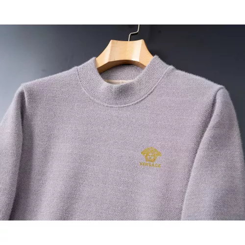 Replica Versace Sweaters Long Sleeved For Men #1364258 $52.00 USD for Wholesale