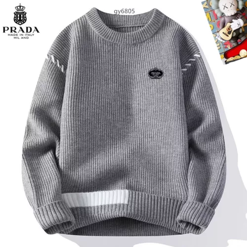 Cheap Prada Sweaters Long Sleeved For Men #1364553, $$48.00 USD On Prada Sweaters