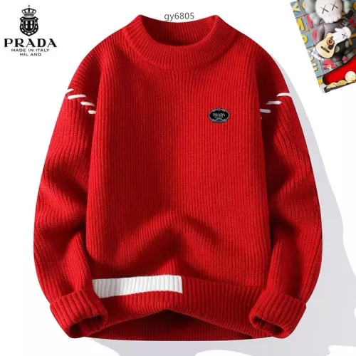 Cheap Prada Sweaters Long Sleeved For Men #1364555, $$48.00 USD On Prada Sweaters