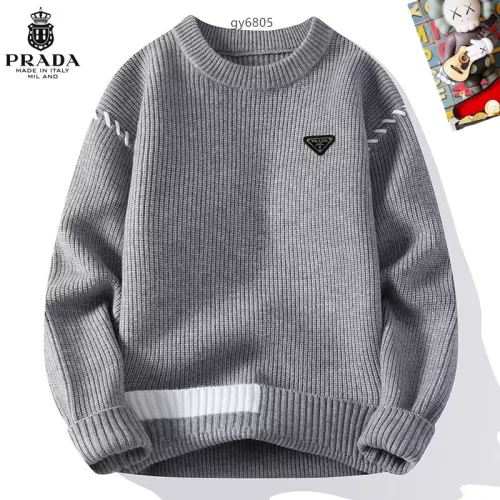 Cheap Prada Sweaters Long Sleeved For Men #1364558, $$48.00 USD On Prada Sweaters