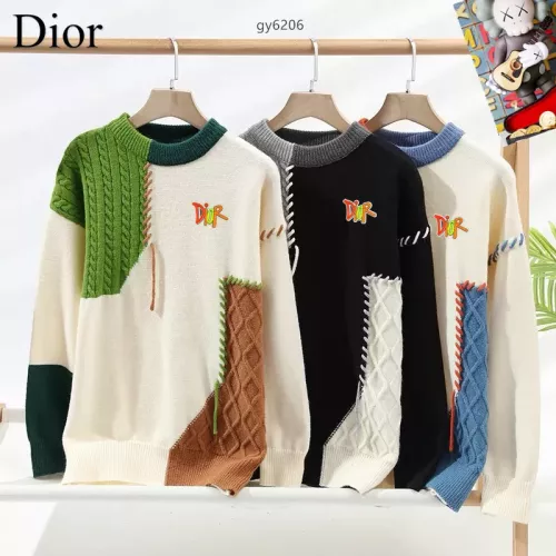 Replica Christian Dior Sweaters Long Sleeved For Men #1364619 $48.00 USD for Wholesale