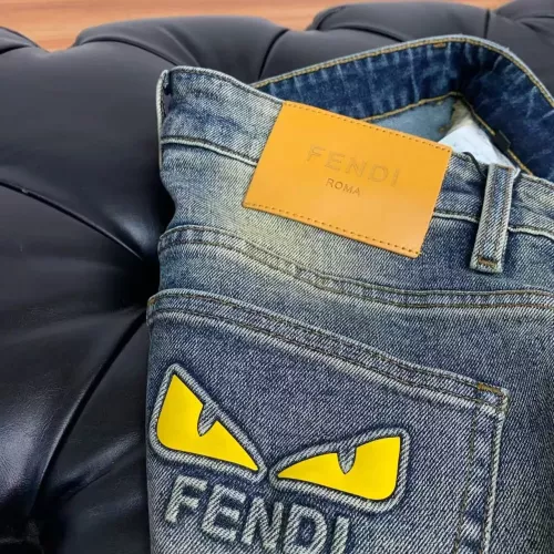 Replica Fendi Jeans For Men #1364796 $52.00 USD for Wholesale