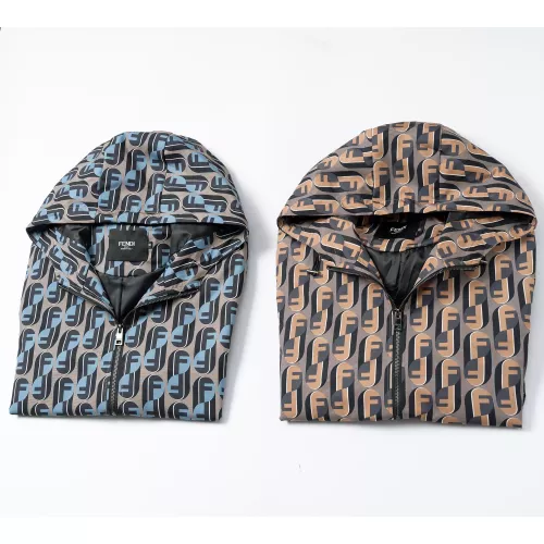 Replica Fendi Jackets Long Sleeved For Men #1364950 $52.00 USD for Wholesale