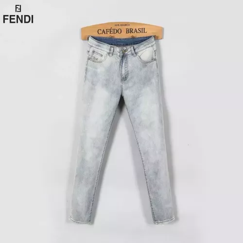 Replica Fendi Jeans For Men #1365021 $48.00 USD for Wholesale
