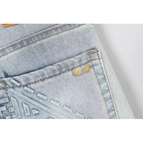 Replica Fendi Jeans For Men #1365021 $48.00 USD for Wholesale