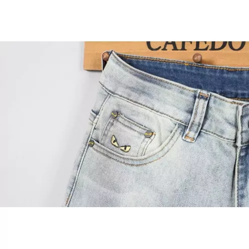 Replica Fendi Jeans For Men #1365021 $48.00 USD for Wholesale