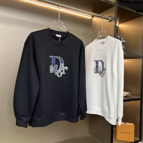 Replica Christian Dior Hoodies Long Sleeved For Unisex #1365069 $45.00 USD for Wholesale