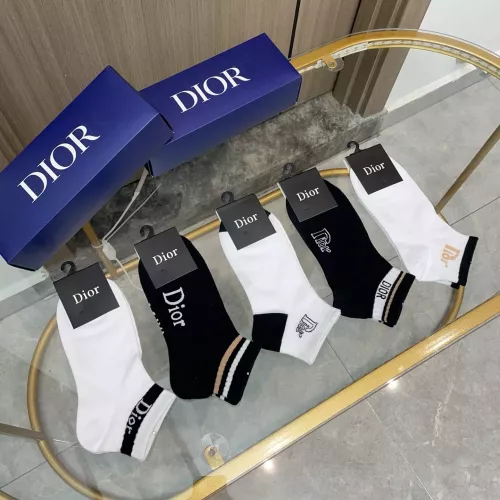 Replica Christian Dior Socks #1365532 $25.00 USD for Wholesale