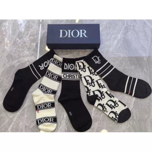 Replica Christian Dior Socks For Women #1366083 $29.00 USD for Wholesale