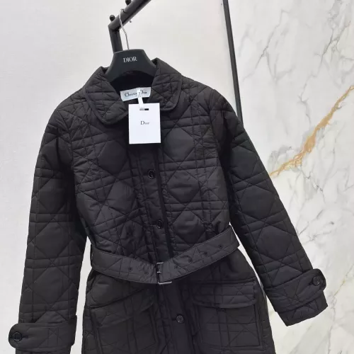 Replica Christian Dior Down Feather Coat Long Sleeved For Women #1366317 $145.00 USD for Wholesale