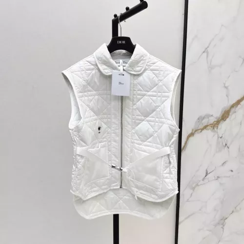Replica Christian Dior Down Feather Coat Sleeveless For Women #1366320 $128.00 USD for Wholesale
