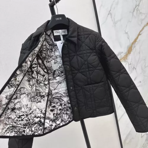 Replica Christian Dior Down Feather Coat Long Sleeved For Women #1366323 $135.00 USD for Wholesale